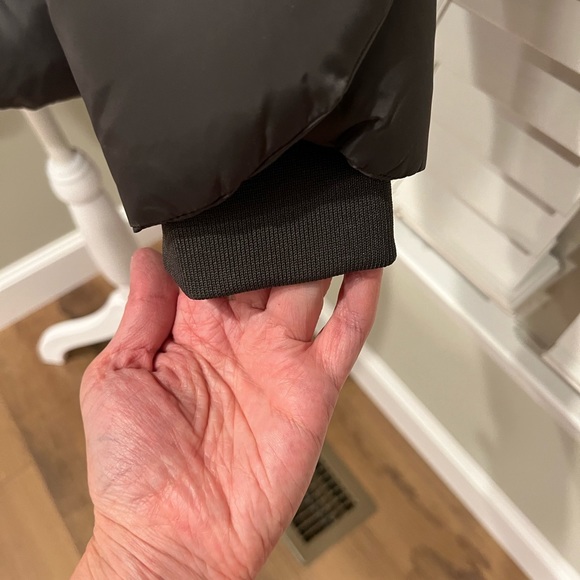 NEW $225 The North Face black gray tailored down filled winter coat XS S - Picture 7 of 9